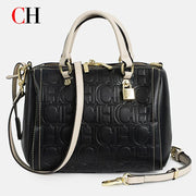 PU Leather Letter-Print Crossbody Bag | OWNLUXE