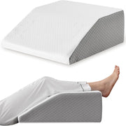8-Inch Leg Elevating Pillow - Memory Foam Wedge for Side Sleeping & Rest