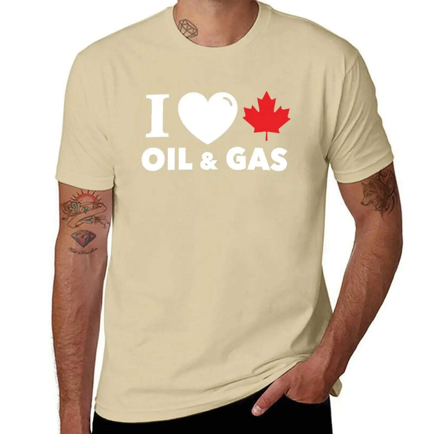 I Love Canadian Oil & Gas T-Shirt – Alberta Maple Leaf Pride Tee | OWNLUXE