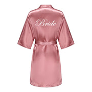 Satin Bridal Robe – Bridesmaid & Wedding Party Bathrobe | OWNLUXE