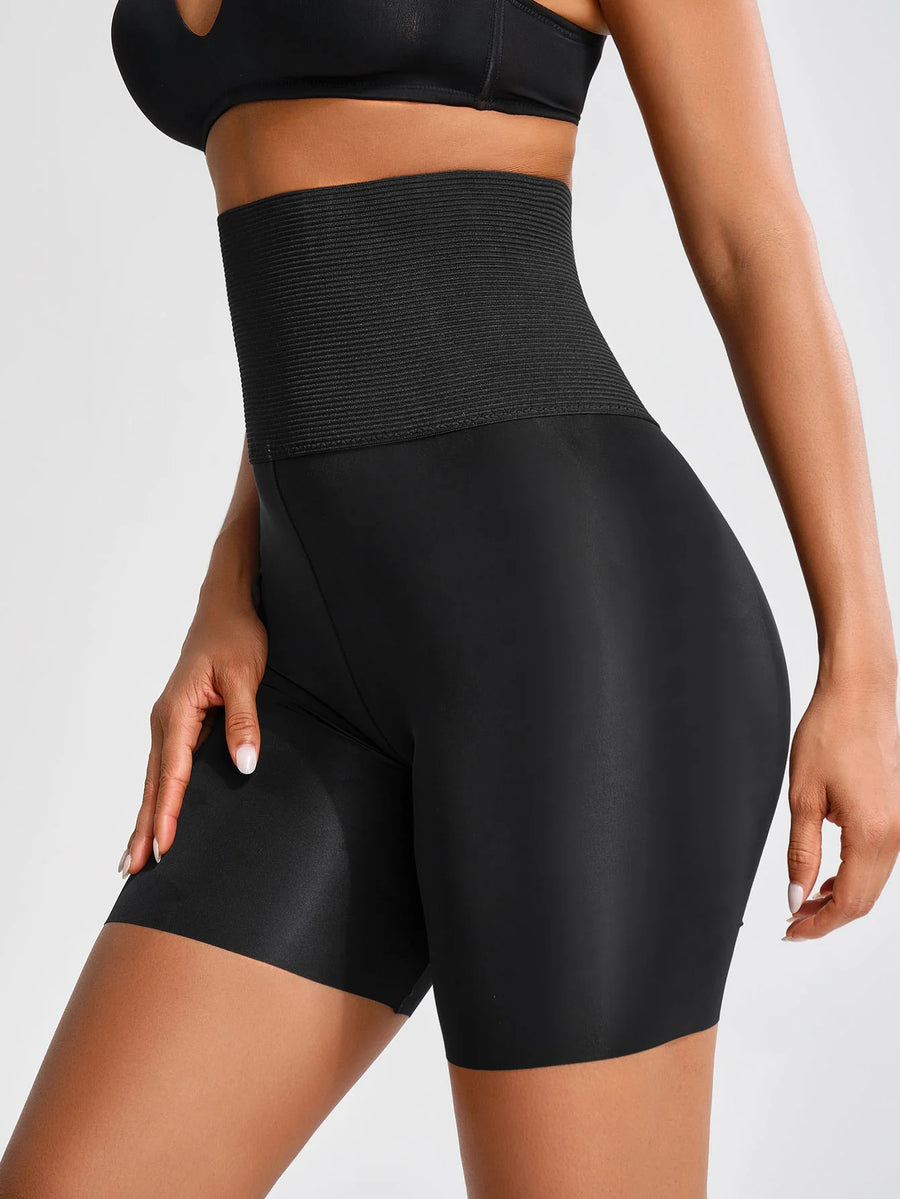 Tummy-Control High-Waist Compression Shorts | OWNLUXE