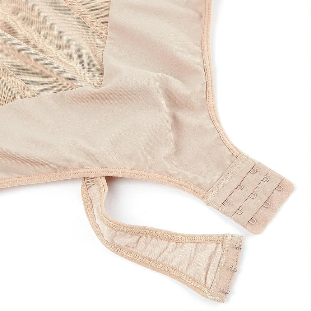 Backless Bodysuit Shapewear with Push Up Bra & Tummy Control