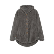 Pleated Printed Long-Sleeve Coat | OWNLUXE