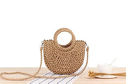 Spacious Straw Woven Crossbody Bag | OWNLUXE