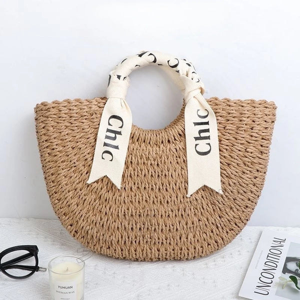 Spacious Straw Woven Crossbody Bag – Shop at OWNLUXE