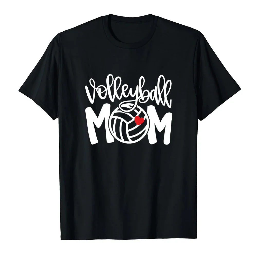 MOM Volleyball Print Women's T-Shirt — Cute Gift for Mom | OWNLUXE