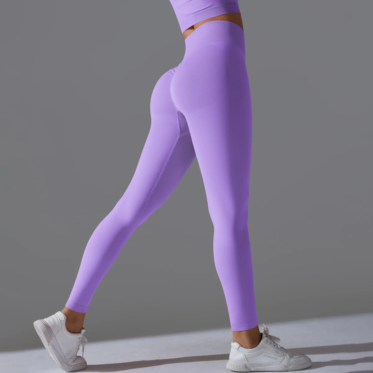 Women's High-Waisted Seamless Ankle-Length Booty Lifting Leggings