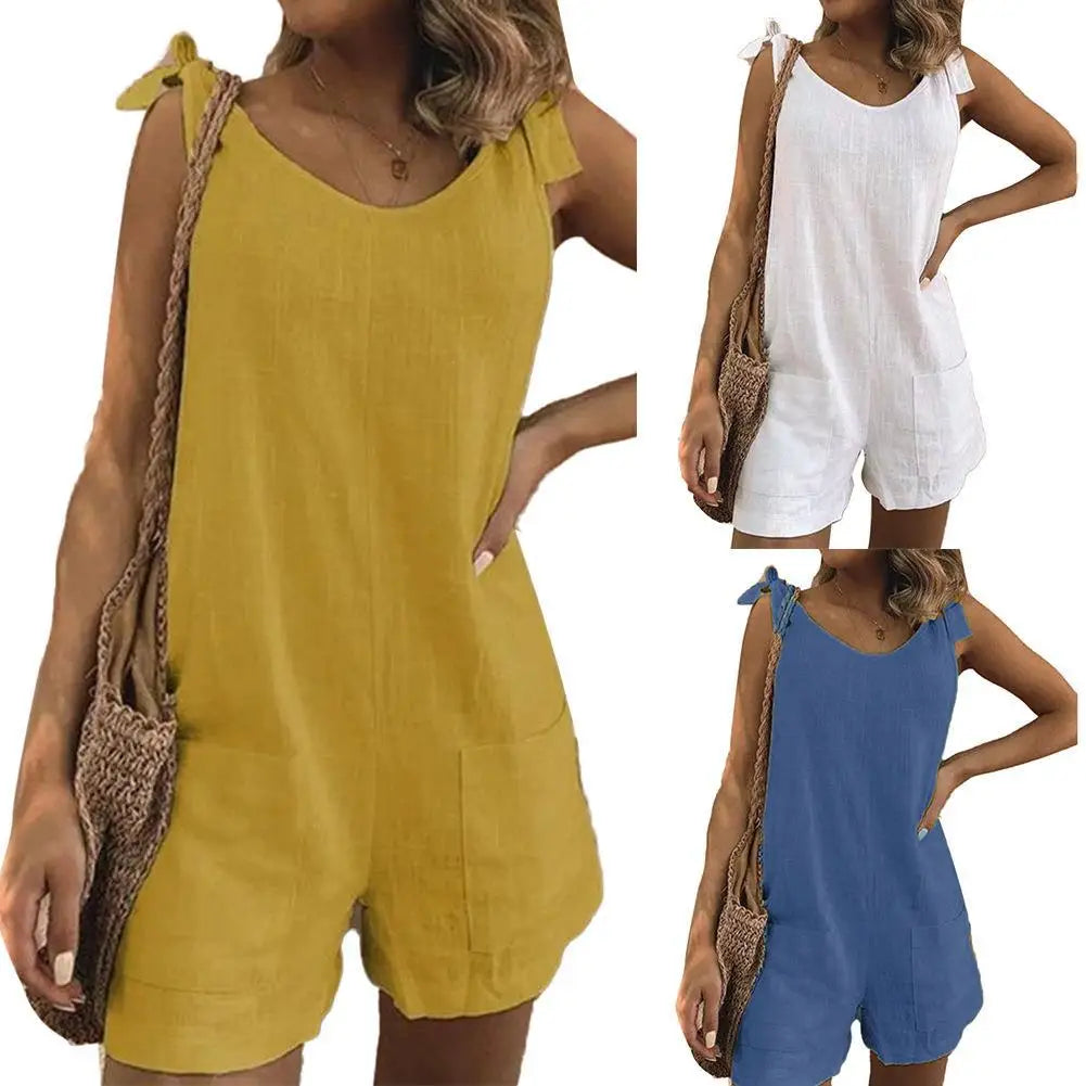 Effortless Summer Romper & Playsuit – Casual Chic with Pockets & High Stretch