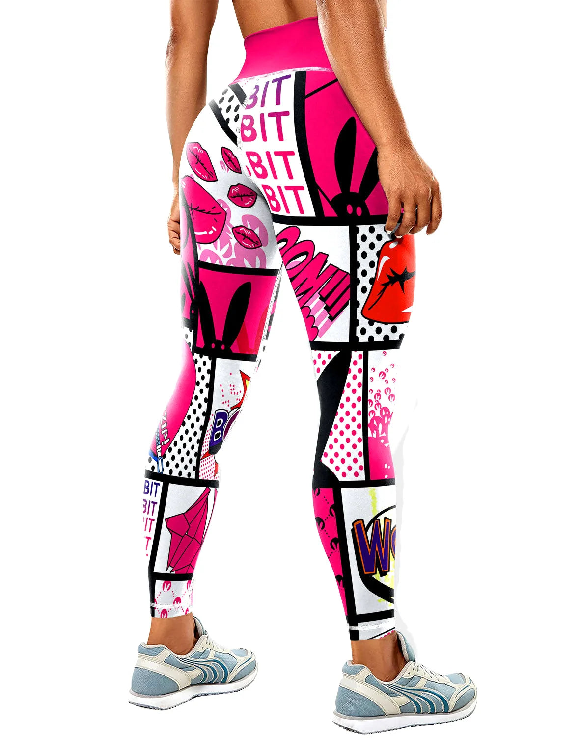 Seamless High-waisted Nude Felling Printed Pants Women's | OWNLUXE