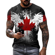 Retro Canada Maple Leaf 3D T-Shirt | OWNLUXE