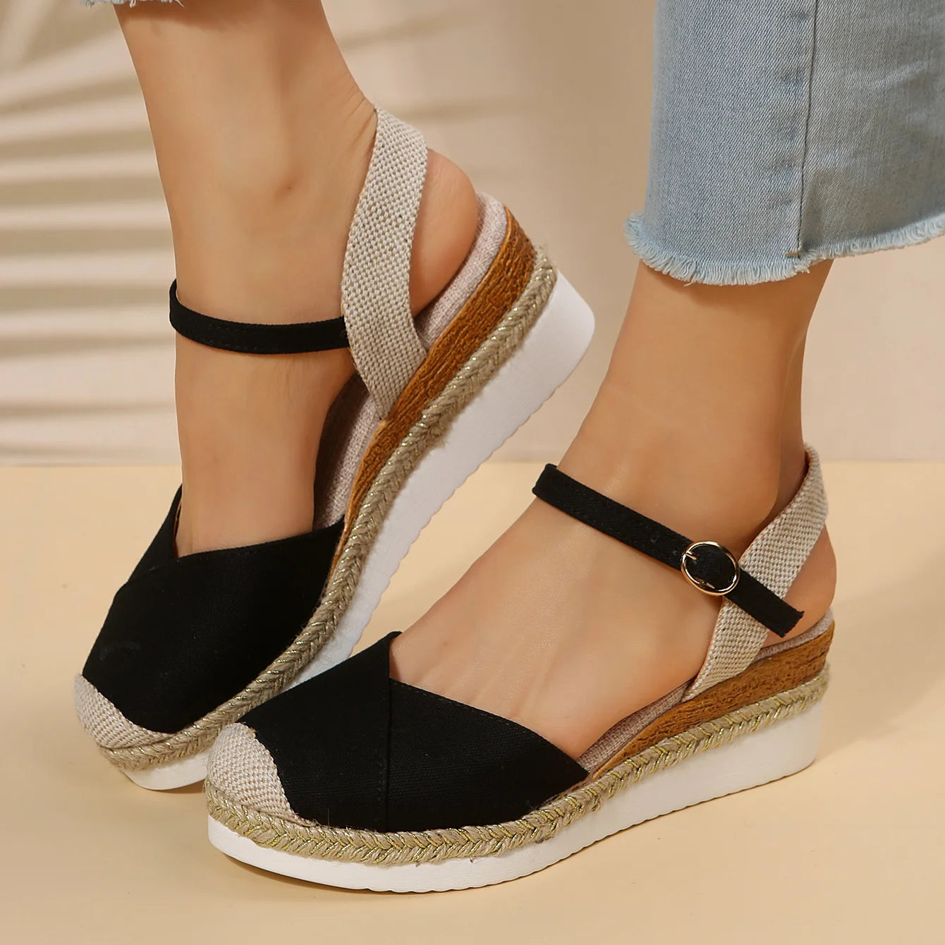 Women's Closed Toe Platform Wedge Sandals – Shop at OWNLUXE