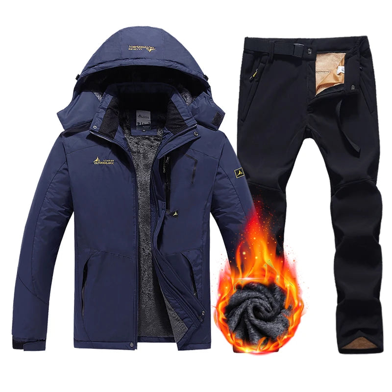 Winter Ski Suit Men Snowboard Fleece Jacket Pants | OWNLUXE