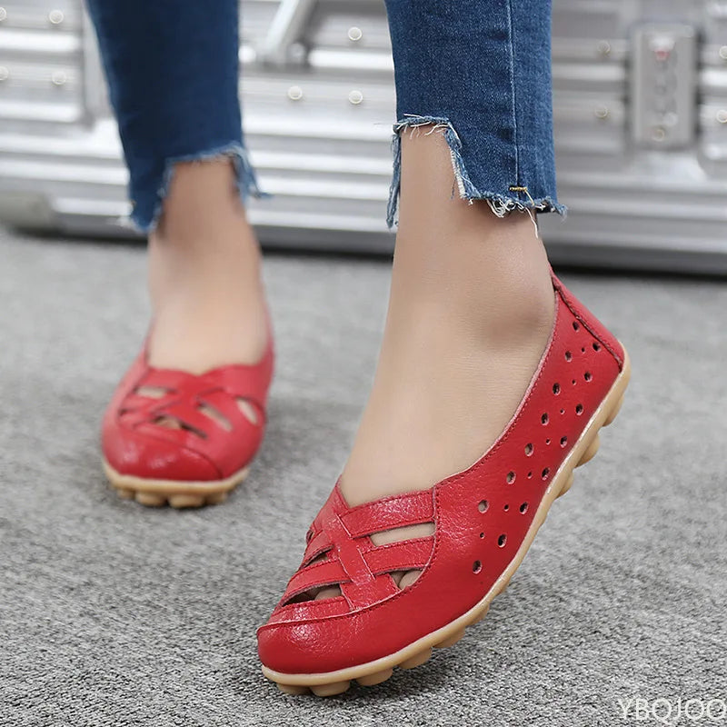 Women's Leather Loafers (Pink) – Shop at OWNLUXE