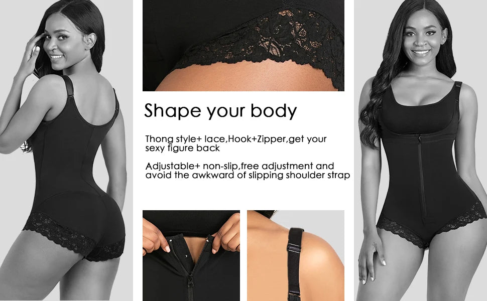 Lace Medium Control Shaping Bodysuit – Smooth Sculpt Shapewear | OWNLUXE