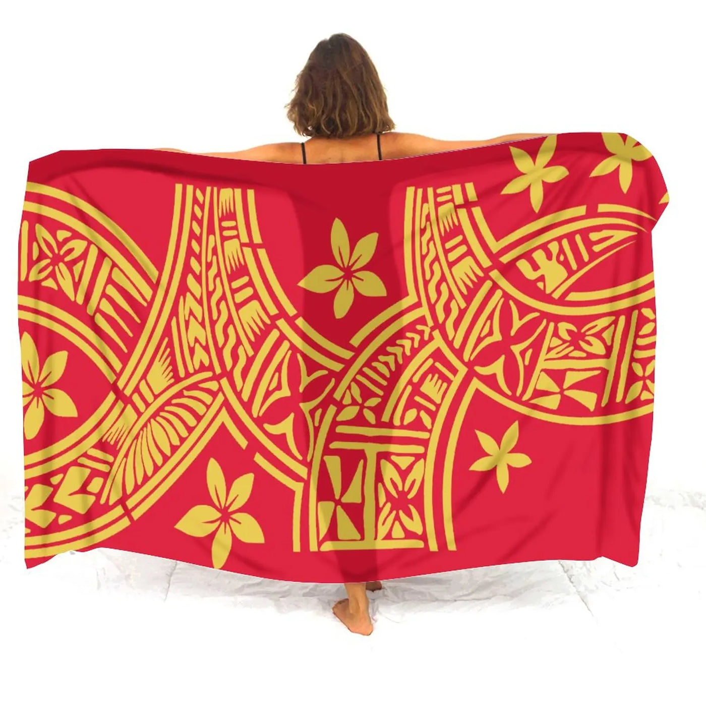 Floral Polynesian Swim Cover-Up | OWNLUXE
