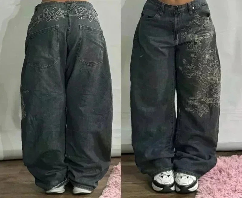 2026 American Trend Straight Jeans - Hip Hop Wide Leg Unisex