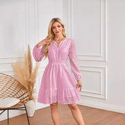 Long Sleeve Midi European Eyelet Accessory | OWNLUXE
