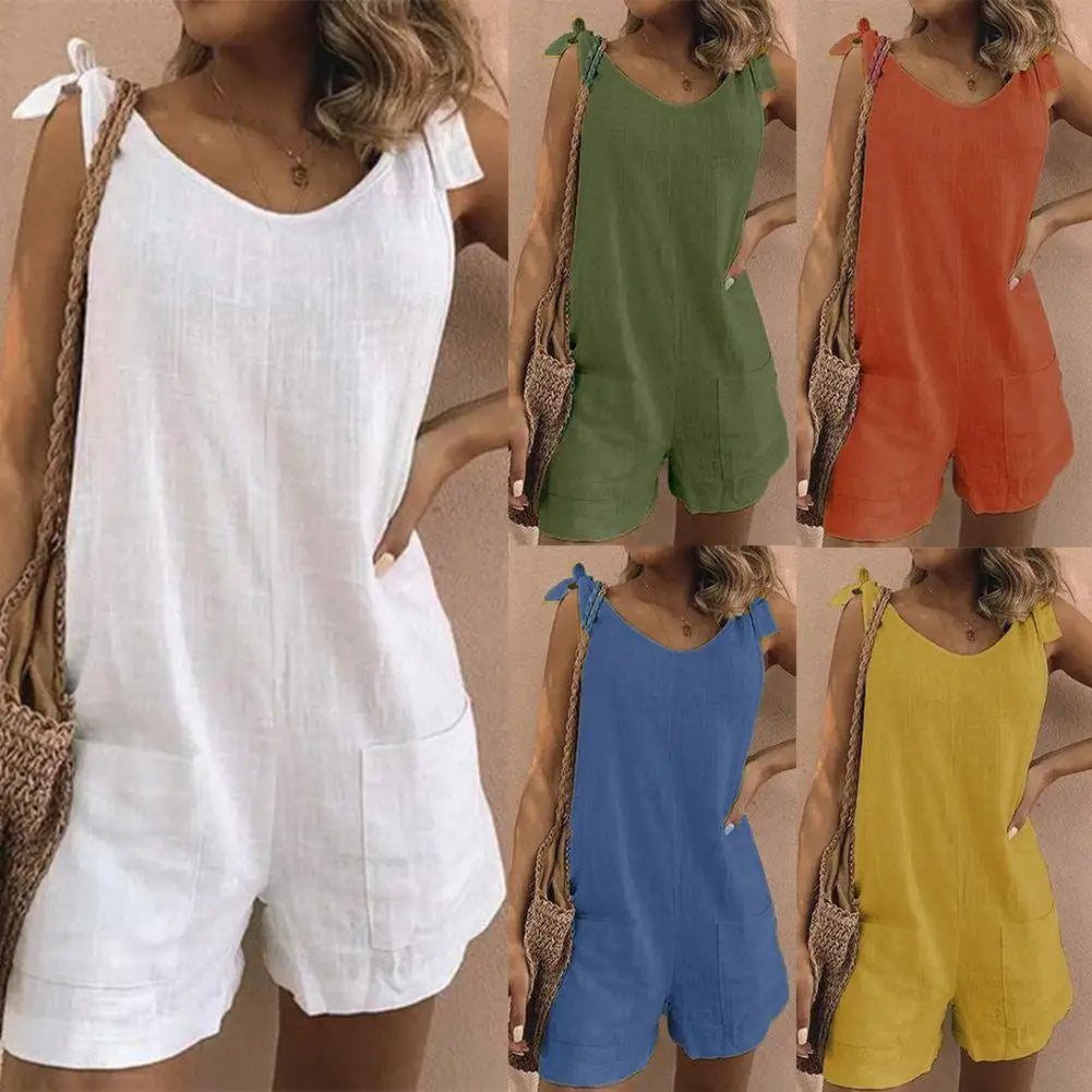 Effortless Summer Romper & Playsuit – Casual Chic with Pockets & High Stretch
