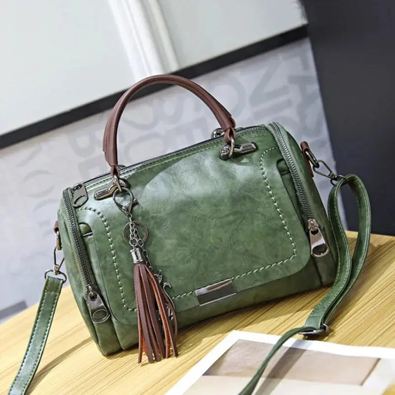 Women's Soft PU Boston Bag - Elegant Everyday Handbag