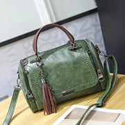 Women's Soft PU Boston Bag - Elegant Everyday Handbag