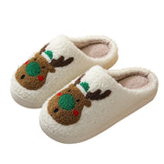 Winter Plush Family House Slippers – Warm Non‑Slip Slides
