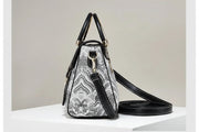 Women's Luxury Designer PU Leather Shoulder Bag - Casual Tote with Bow Decoration