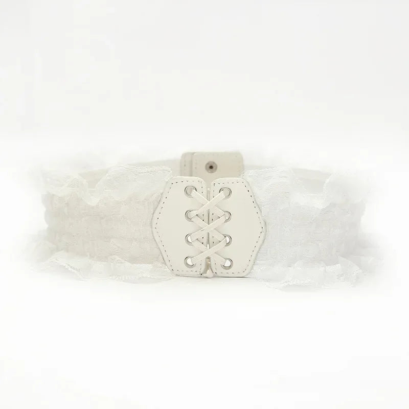 Faux Leather Wide Waist Belt | OWNLUXE