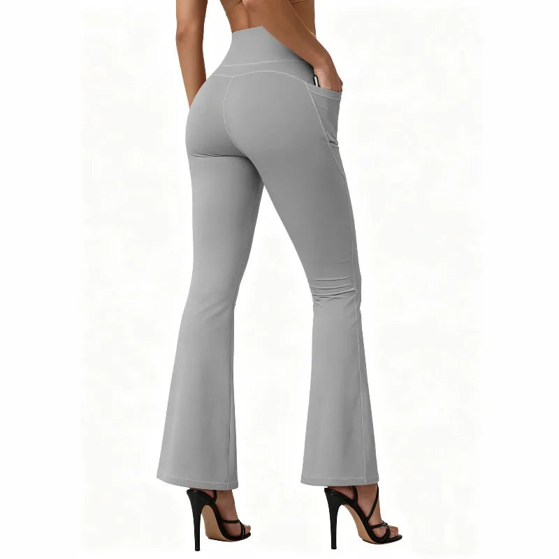 High-Waist Flared Yoga Butt-Lifting Leggings | OWNLUXE