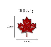 Canadian Maple Leaf Flag Brooch – Enamel Alloy Chest Pin & Clothing Accessory | OWNLUXE