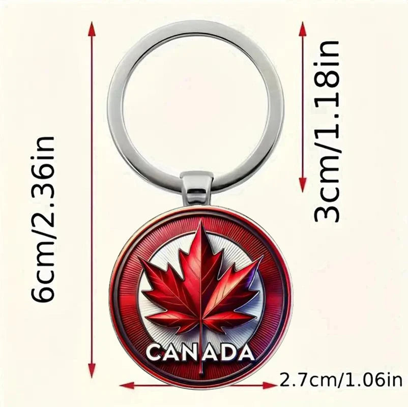 Canadian Maple Leaf Keychain – Canada Pride Gift