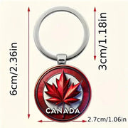Canadian Maple Leaf Keychain – Canada Pride Gift