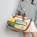 Load image into Gallery viewer, 👜 Oxford Travel Duffle Bag | Sac de voyage en toile Oxford
