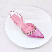 Crystal Sandals and Clutch Bag Set – Rhinestone Party Heels