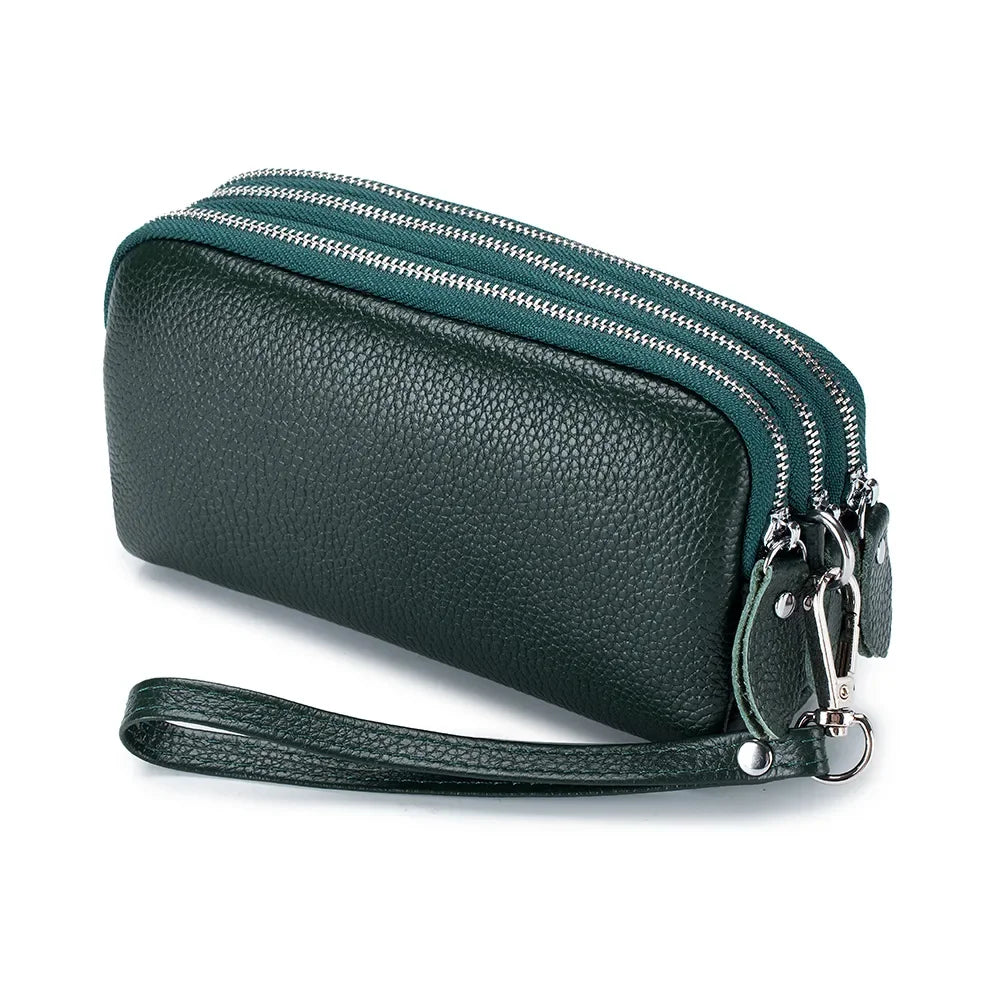 Spacious Genuine Leather Long Wallet | OWNLUXE