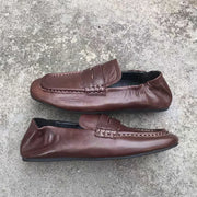 Leather Set Flat Loafers | OWNLUXE