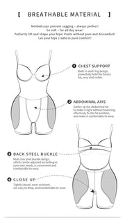 Padded Hip Enhancer Bodysuit Butt Lifter Shapewear
