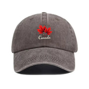 Canada Maple Leaf Vintage Baseball Cap – Washed Distressed Retro Hat | OWNLUXE