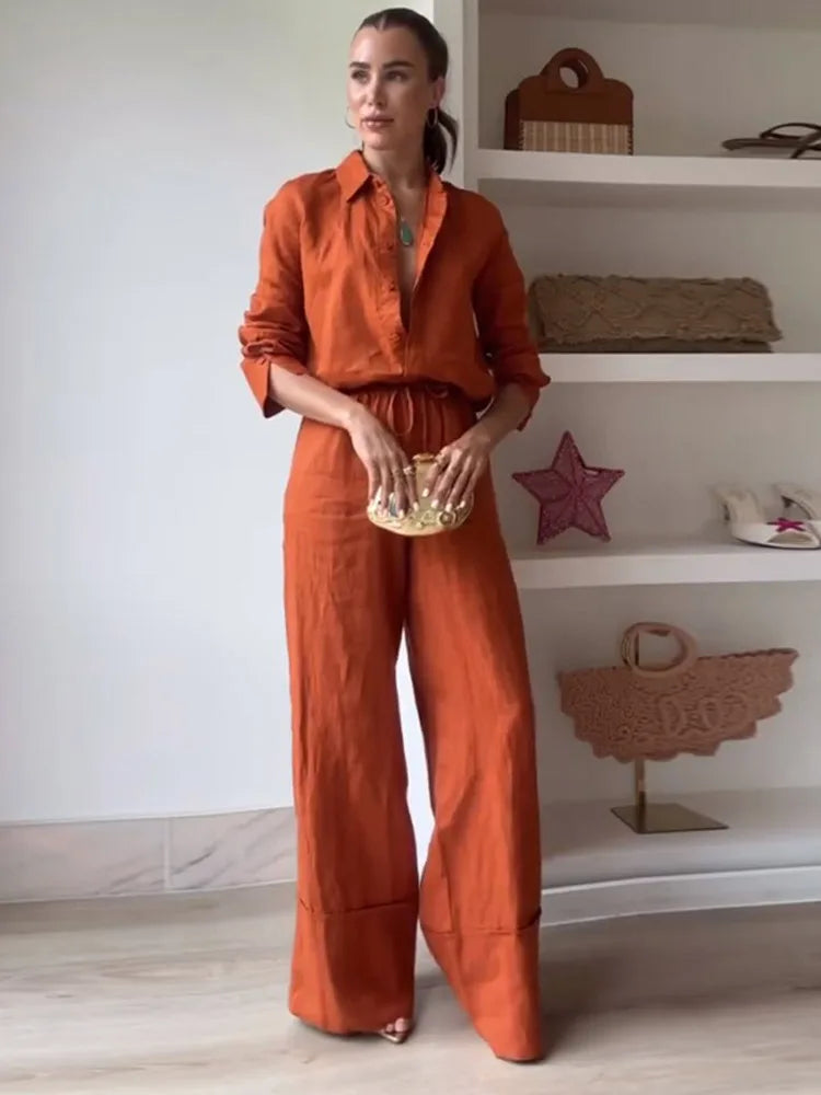 High-Waist Silk Three-Piece Lounge Set – Shop at OWNLUXE