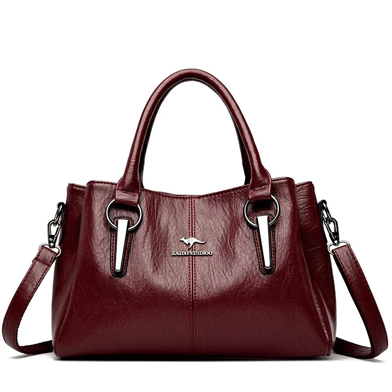 VANDERWAH 3-Layer Designer Shoulder Bag - Luxury Crossbody Tote | OWNLUXE