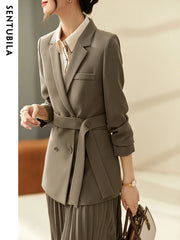 Women's Long Sleeve Jacket (Mocha) | OWNLUXE