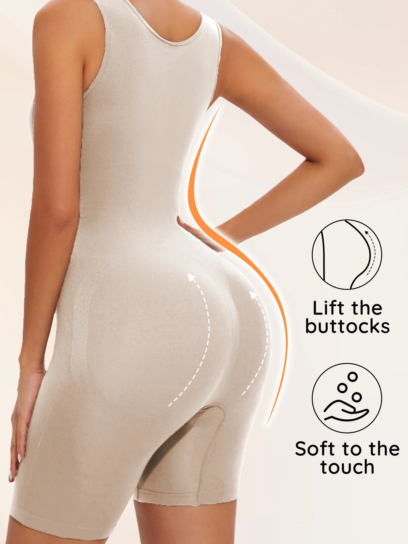 Firm Control Shaping Bodysuit – Wire‑Free, Cupless Shapewear