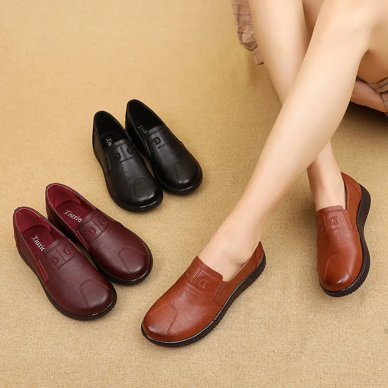 Women's Leather Loafers (Brown) – Shop at OWNLUXE
