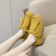 Women's Lace Leather Loafers (Khaki) – Shop at OWNLUXE
