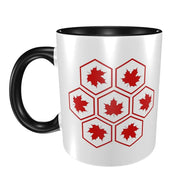 Maple Leaf Canada Canadian Is My Happy Place Mug Funny Ceramic Coffee Cups Tea Mugs Milk Cup Drinkware Gift for Friends