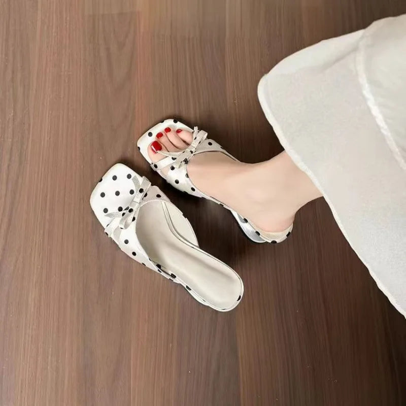 Women's Square Toe Retro Slippers – Shop at OWNLUXE