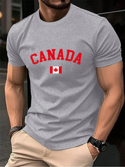 Canada Flag Cotton T-Shirt - Soft Oversized Fit for Men & Women