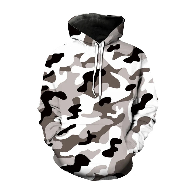 Fashion 3D Printed Camouflage Pattern Hooded Sweatshirt | OWNLUXE