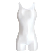 Metallic Satin Romper – Glossy Curve-Hugging One-Piece | OWNLUXE