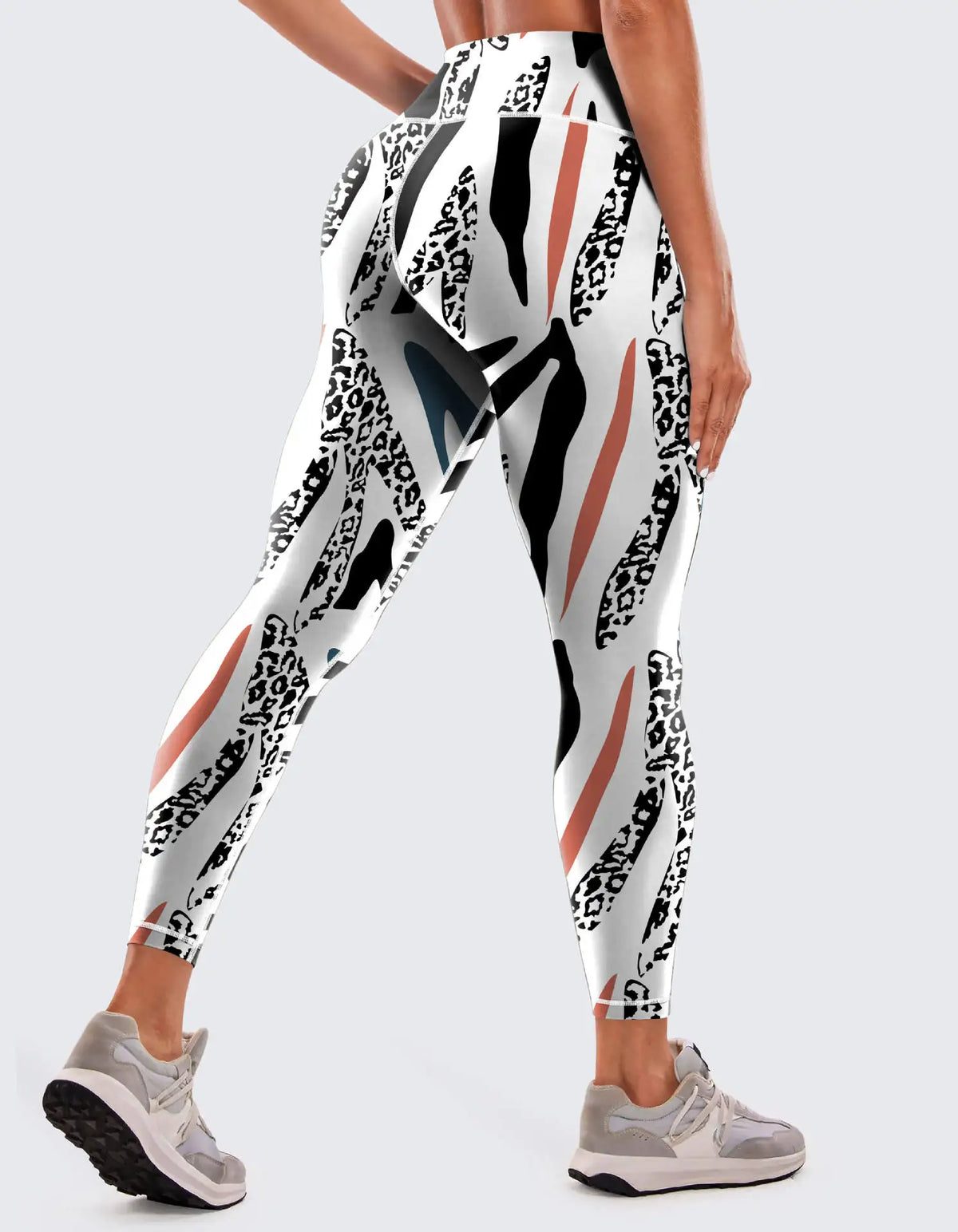 Seamless High-waisted Nude Felling Printed Pants Women's | OWNLUXE