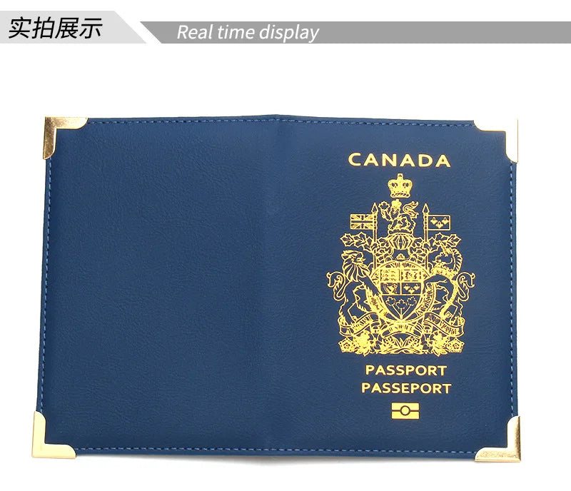 Canada Passport Holder & Travel Organizer – PU Leather Wallet